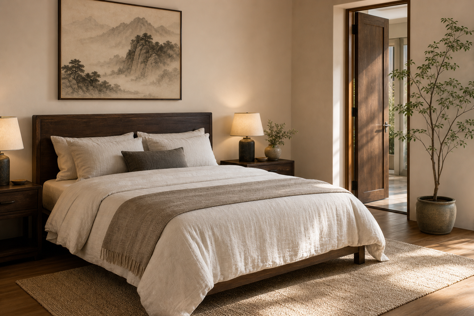 Cover image for Bedroom Feng Shui Layout: Bed Placement, Mirrors, and Doors